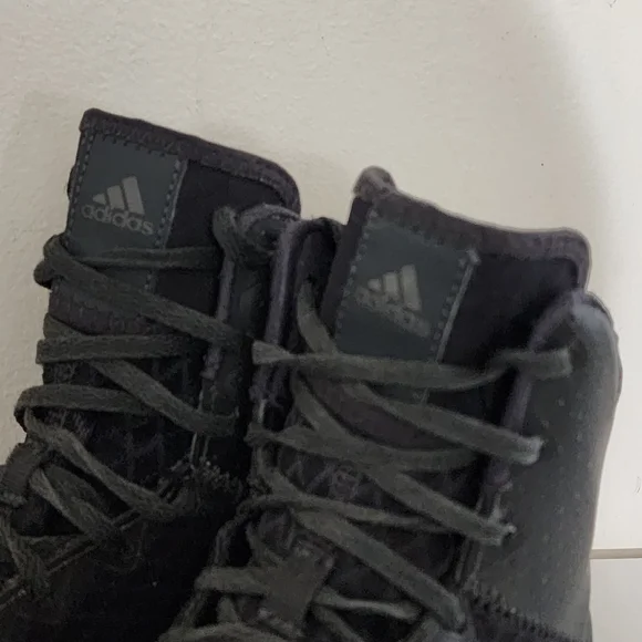 Adidas Shoes Men's Size 9 Mat Wizard 4 Carbon Black AC6971 Wrestling High Top - Picture 10 of 10
